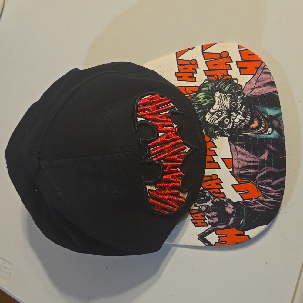 Black Batman Joker Snapback Hat Osfm DC The Joker New Without Tags